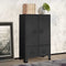 vidaXL - Kledingkast - industrieel - 67x35x107 - cm - staal - antracietkleurig