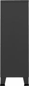 vidaXL - Kledingkast - industrieel - 67x35x107 - cm - staal - antracietkleurig