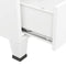 vidaXL - Kledingkast - industrieel - 67x35x107 - cm - staal - wit