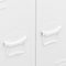 vidaXL - Kledingkast - industrieel - 67x35x107 - cm - staal - wit