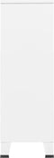 vidaXL - Kledingkast - industrieel - 67x35x107 - cm - staal - wit