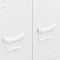 vidaXL - Kledingkast - industrieel - 67x35x107 - cm - staal - wit