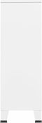 vidaXL - Kledingkast - industrieel - 67x35x107 - cm - staal - wit