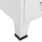 vidaXL - Kledingkast - industrieel - 67x35x107 - cm - staal - wit