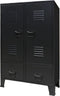vidaXL - Kledingkast - industriële - stijl - 67x35x107 - cm - metaal - zwart