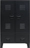 vidaXL - Kledingkast - industriële - stijl - 67x35x107 - cm - metaal - zwart