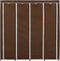 vidaXL - Kledingkast - met - 4 - vakken - 175x45x170 - cm - bruin