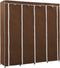 vidaXL - Kledingkast - met - 4 - vakken - 175x45x170 - cm - bruin
