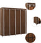 vidaXL - Kledingkast - met - 4 - vakken - 175x45x170 - cm - bruin