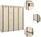 vidaXL - Kledingkast - met - 4 - vakken - 175x45x170 - cm - crème