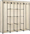 vidaXL - Kledingkast - met - 4 - vakken - 175x45x170 - cm - crème