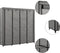 vidaXL - Kledingkast - met - 4 - vakken - 175x45x170 - cm - grijs