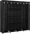 vidaXL - Kledingkast - met - 4 - vakken - 175x45x170 - cm - zwart