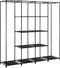 vidaXL - Kledingkast - met - 4 - vakken - 175x45x170 - cm - zwart