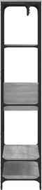 vidaXL - Kledingkast - met - lades - 100x40x180 - cm - bewerkt - hout - grijs - sonoma