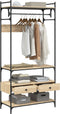 vidaXL - Kledingkast - met - lades - 89x39x184,5 - cm - bewerkt - hout - sonoma - eiken