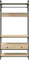 vidaXL - Kledingkast - met - lades - 89x39x184,5 - cm - bewerkt - hout - sonoma - eiken