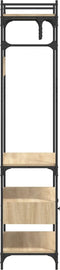 vidaXL - Kledingkast - met - lades - 89x39x184,5 - cm - bewerkt - hout - sonoma - eiken