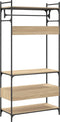 vidaXL - Kledingkast - met - lades - 89x39x184,5 - cm - bewerkt - hout - sonoma - eiken
