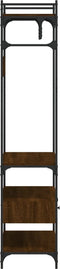vidaXL - Kledingkast - met - lades - 89x39x184,5 - cm - bewerkt - hout - bruineiken