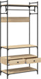 vidaXL - Kledingkast - met - lades - 89x39x184,5 - cm - bewerkt - hout - sonoma - eiken