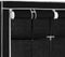 vidaXL - Kledingkast - met - vakken - en - stangen - 150x45x175 - cm - stof - zwart