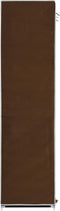 vidaXL - Kledingkast - met - vakken - en - stangen - 150x45x175 - cm - stof - bruin