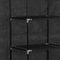 vidaXL - Kledingkast - met - vakken - en - stangen - 150x45x175 - cm - stof - zwart