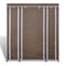 vidaXL - Kledingkast - met - vakken - en - stangen - 45x150x176 - cm - stof - bruin