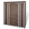 vidaXL - Kledingkast - met - vakken - en - stangen - 45x150x176 - cm - stof - bruin