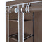 vidaXL - Kledingkast - met - vakken - en - stangen - 45x150x176 - cm - stof - bruin