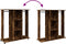 vidaXL - Kledingkast - met - wielen - 102x38x110 - cm - bewerkt - hout - gerookt - eiken