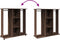 vidaXL - Kledingkast - met - wielen - 102x38x110 - cm - bewerkt - hout - bruin - eiken