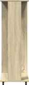 vidaXL - Kledingkast - met - wielen - 102x38x110 - cm - bewerkt - hout - sonoma - eiken