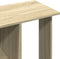 vidaXL - Kledingkast - met - wielen - 102x38x110 - cm - bewerkt - hout - sonoma - eiken