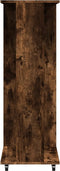 vidaXL - Kledingkast - met - wielen - 102x38x110 - cm - bewerkt - hout - gerookt - eiken