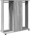 vidaXL - Kledingkast - met - wielen - 102x38x110 - cm - hout - grijs - sonoma - eiken