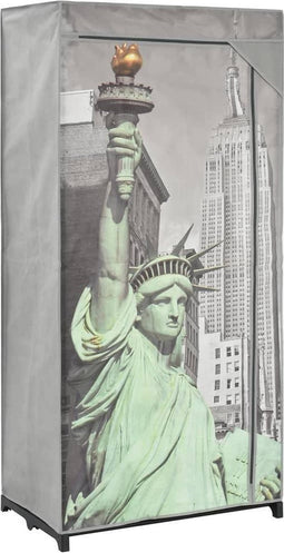vidaXL - Kledingkast - New - York - 75x45x160 - cm - stof