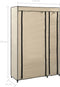 vidaXL - Kledingkast - opvouwbaar - 110x45x175 - cm - stof - crème