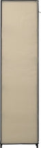 vidaXL - Kledingkast - opvouwbaar - 110x45x175 - cm - stof - crème