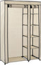 vidaXL - Kledingkast - opvouwbaar - 110x45x175 - cm - stof - crème