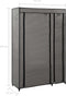 vidaXL - Kledingkast - opvouwbaar - 110x45x175 - cm - stof - grijs