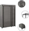 vidaXL - Kledingkast - opvouwbaar - 110x45x175 - cm - stof - grijs