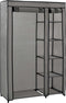 vidaXL - Kledingkast - opvouwbaar - 110x45x175 - cm - stof - grijs