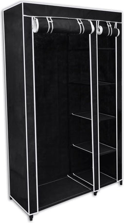 vidaXL - Kledingkast - opvouwbaar - 110x45x175 - cm - zwart