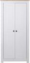 vidaXL - Kledingkast - Panama - Range - 80x50x171,5 - cm - massief - grenenhout - wit
