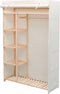 vidaXL - Kledingkast - stof - en - grenenhout - 110x40x170 - cm