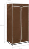 vidaXL - Kledingkasten - 2 - st - 75x50x160 - cm - bruin