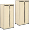vidaXL - Kledingkasten - 2 - st - 75x50x160 - cm - crème