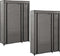 vidaXL - Kledingkasten - opvouwbaar - 2 - st - 110x45x175 - cm - stof - grijs